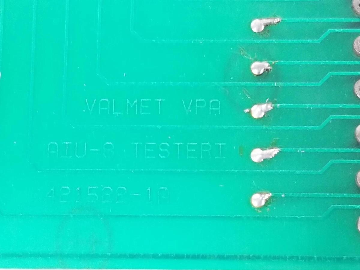 Used VALMET AUTOMATION A413200 AIU 8 SIMULATOR BOARD 191151 AIU-8 , 421522-1A