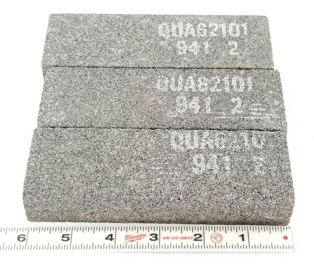 Used LOT OF 3 GENERIC 0UA62101 GRINDING STONE PLATES 6 IN. L 1 IN. T 2 IN. W QUA62101