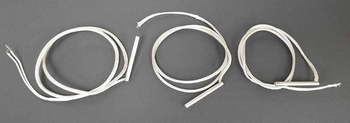 Used LOT OF 3 OGDEN MXEE02A3040 HEATER CARTRIDGES 353D-T, 100W, 120V