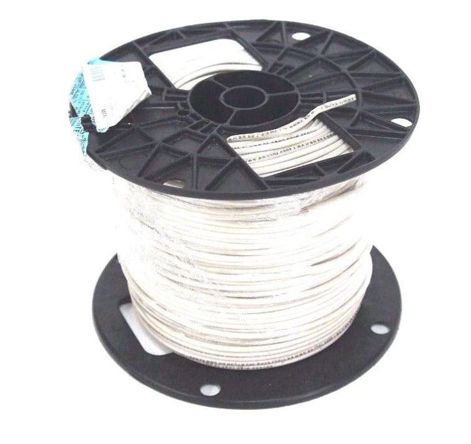 Used NEW AMERICAN INSULATED #14 GA WHITE STRANDED WIRE 500 FT SPOOL