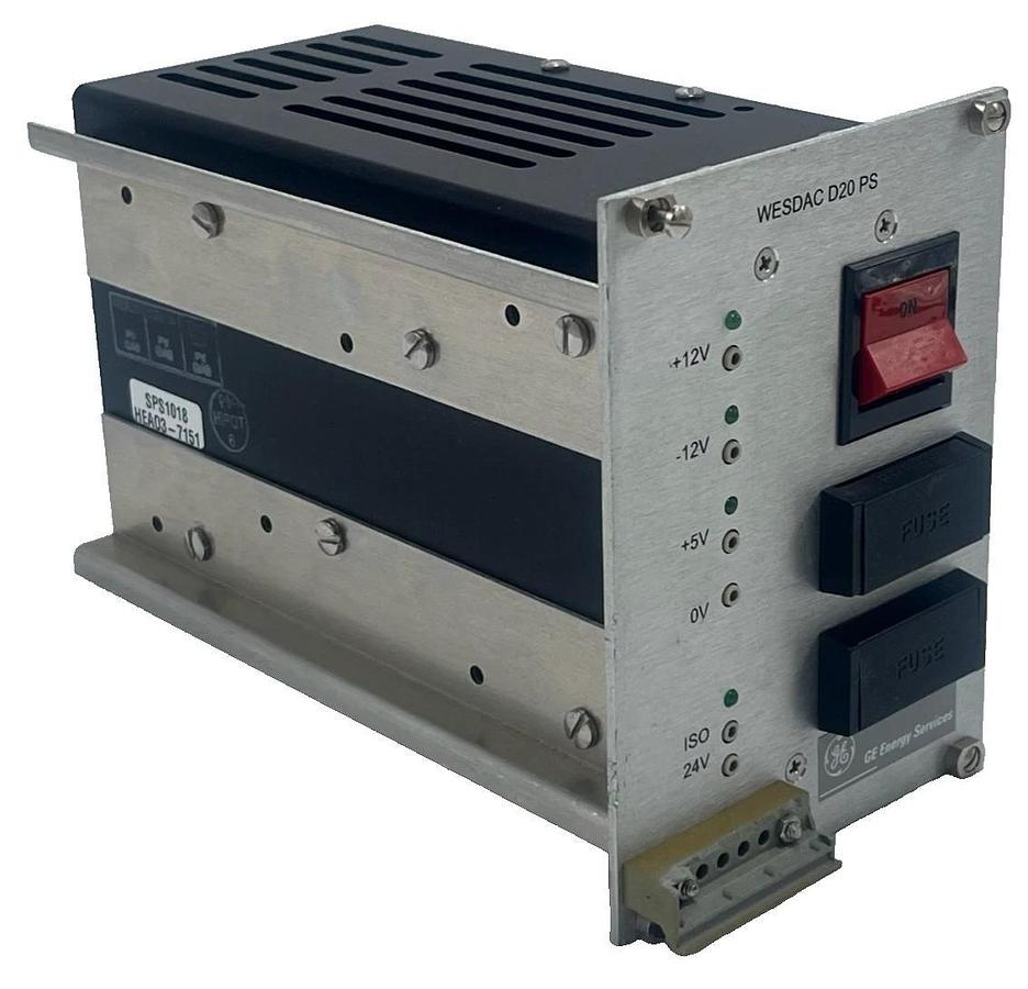 Used GE SPS-1018 Power Supply 580-0241 WESDAC D20 130VDC Input *BROKEN NAMEPLATE*