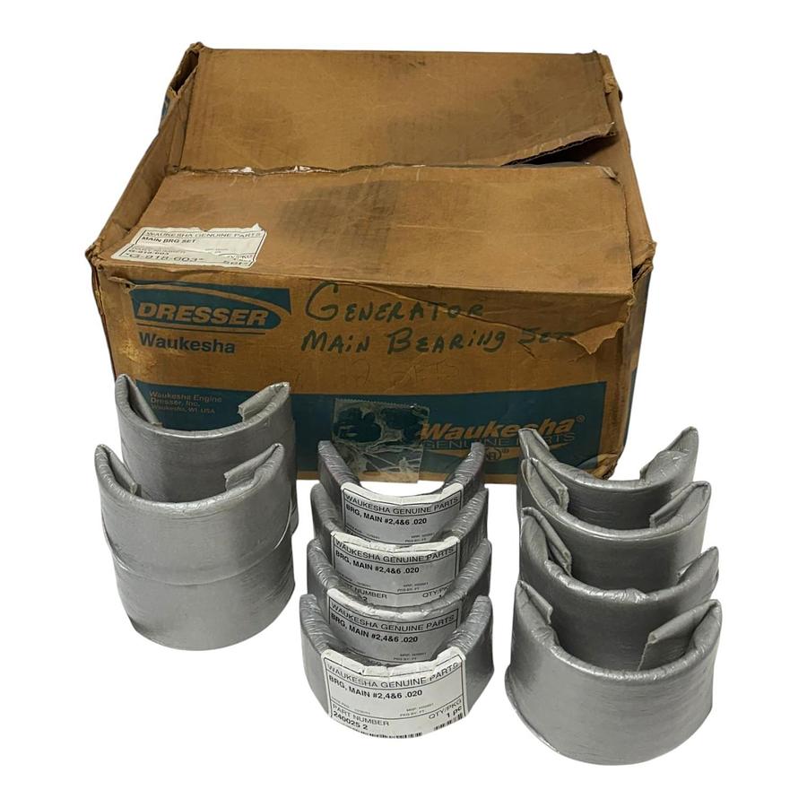 Used Waukesha G-918-603 Main Bearing Shells 240025 240021 240018 24022 New Surplus