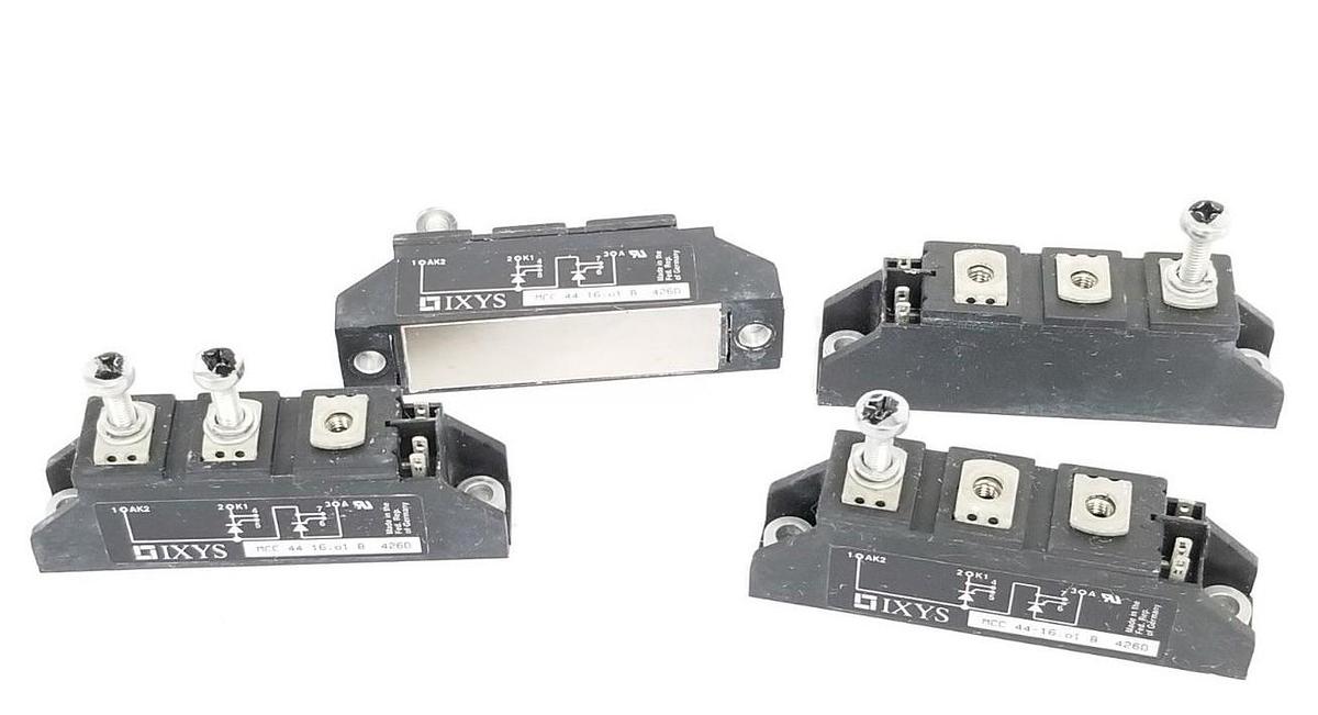 Used LOT OF 4 IXYS MCC 44-16IO1 B SCR THYRISTOR MODULES MCC4416IO1B 426D