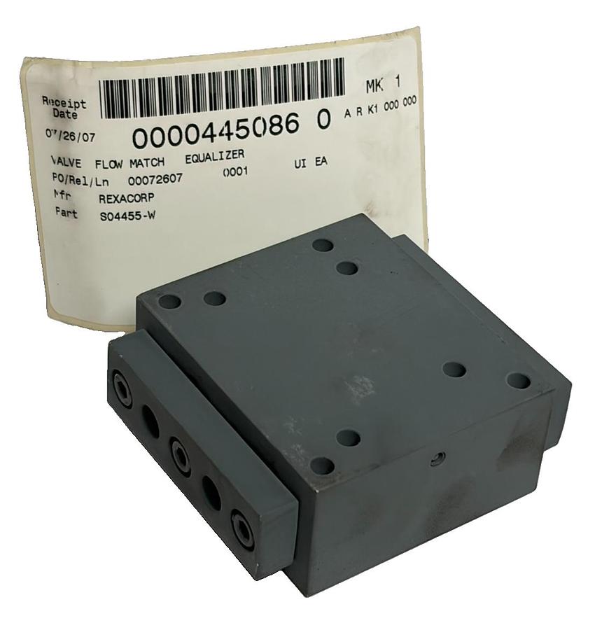 Used Rexa corp S04455-W Flow Match Equalizer Hydraulic Manifold Block Valve