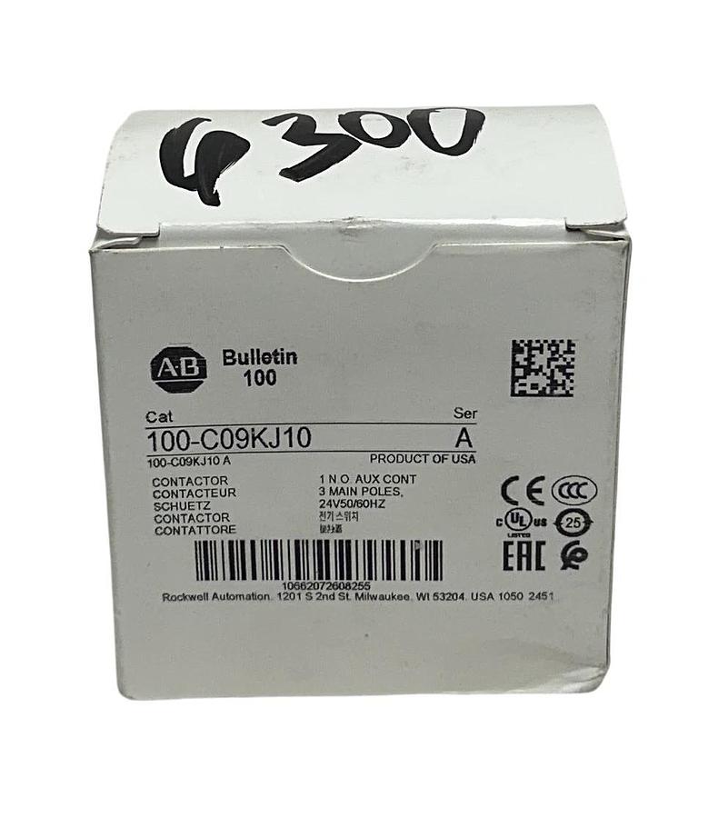 ALLEN BRADLEY 100-C09KJ10 /A BULLETIN 100 IEC CONTACTOR 24VAC 3-POLE OEM NSMP