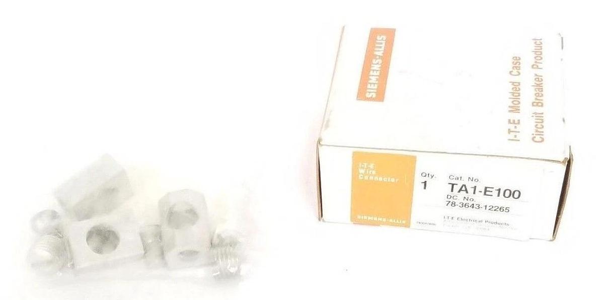 Used LOT OF 3 NIB ITE TA1-E100 WIRE CONNECTOR KITS 78364312265, TA1E100