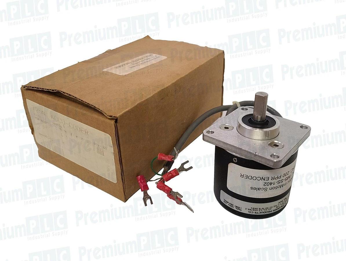 Used NEW ACCU-CODER 725 SHAFT ENCODER 725N-S-S-0200-Q-PU-1-F-1-SG/01.30-N-N S491