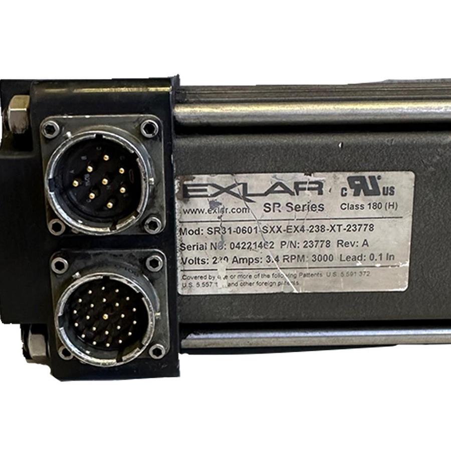 Used EXLAR SR31-0601-SXX-EX4-238-XT-23778 SR SERIES 23778 REV. A SERVO ACTUATOR