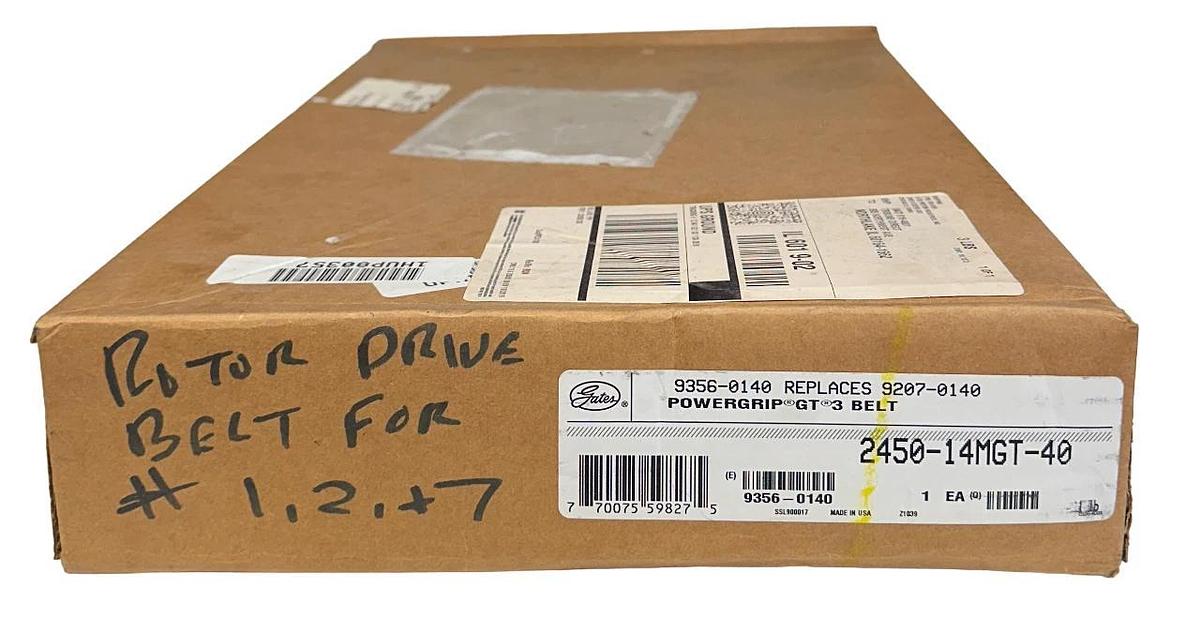 Used GATES 2450-14MGT-40 / 9356-0140 POWERGRIP GT 3 TIMING BELT 14mm PITCH NSFS