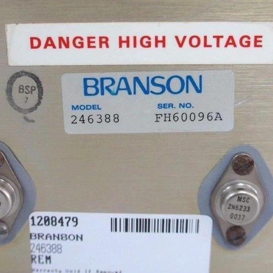 Refurbished BRANSON ULTRASONICS 246388 POWER SUPPLY 150YKK, 085020, FX50103 - REPAIRED