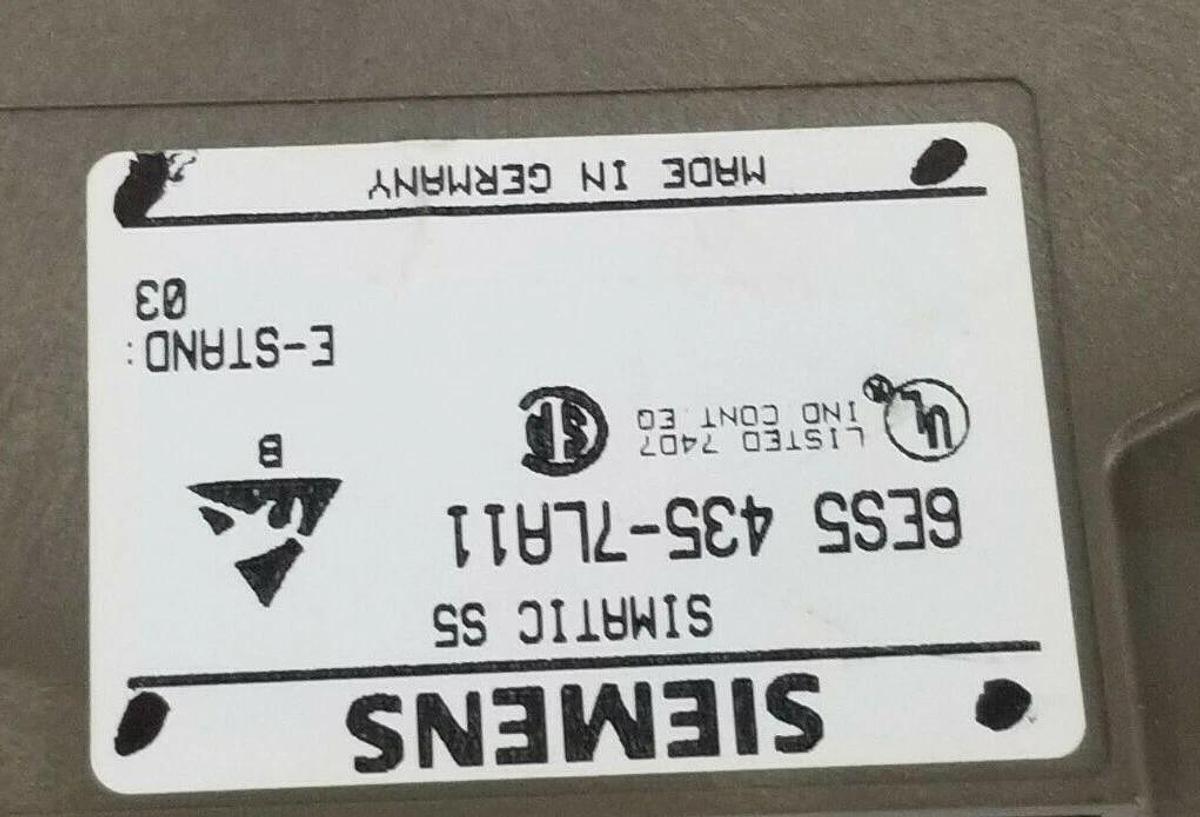 Used SIEMENS 6ES5 435-7LA11 SIMATIC S5 DIGITAL INPUT MODULE, 16X115VAC, 6ES54357LA11