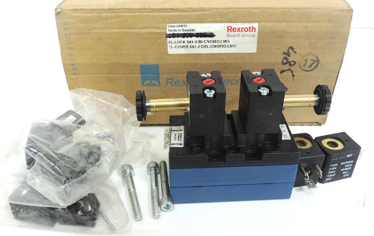 NIB REXROTH 581-229-005-0 10BAR 110/115V-AC SOLENOID VALVE TYPE 9, 581-25