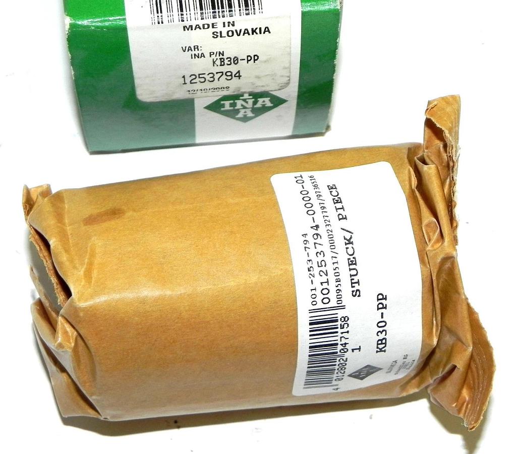 Used NIB INA KB30-PP LINEAR BEARING 30MM BORE 1253794, KB30PP