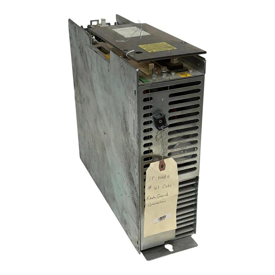 Used Indramat DDS 2.1-W150-D Digital Servo Drive Code 61 Ground Fault Parts Core