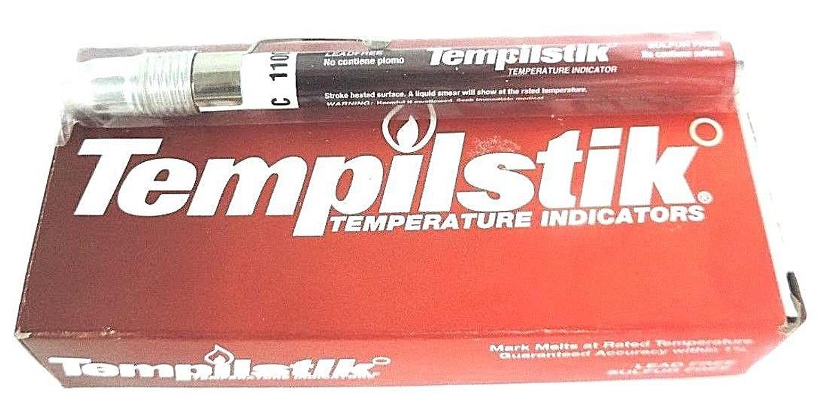 Used BOX OF 10 TEMPIL INC. 719-TS1100 TEMPILSTIK TEMPERATURE INDICATORS 1100F, TE1100