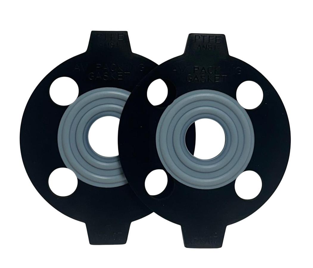 Used 2 ASAHI 20 (3/4) ANSI AV PACKING GASKETS PTFE OEM 3/4'' FLANGE BONDED NSNP
