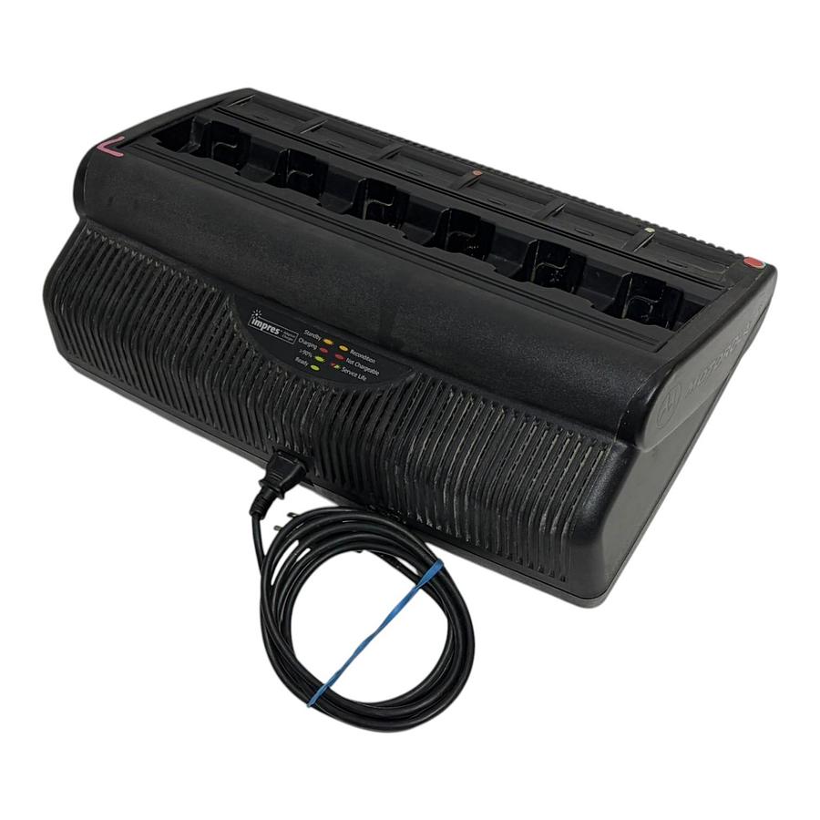 Used Motorola IMPRES WPLN4197A 6-Bay Multi-Unit Adaptive Radio Battery Gang Charger