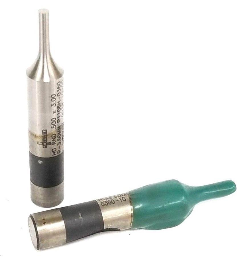 Used LOT OF 2 NEW MOELLER P1108H-0360-10 PUNCHES HD RND .500 X 3.00 P1108H036010