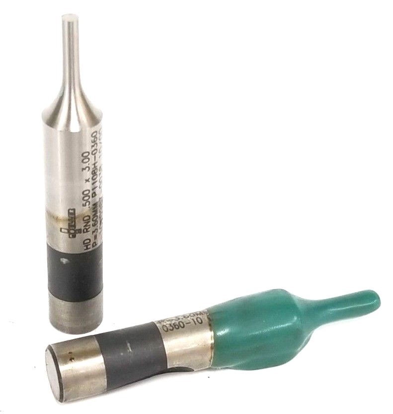 Used LOT OF 2 NEW MOELLER P1108H-0360-10 PUNCHES HD RND .500 X 3.00 P1108H036010