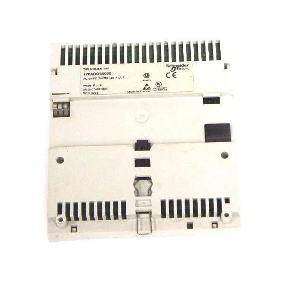 Used SCHNEIDER ELECTRIC 170ADO35000 I/O BASE 24VDC-32PT OUT, PV: 05, RL: 16