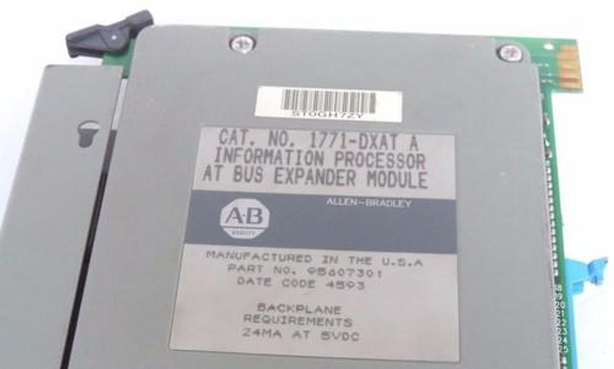 Used ALLEN BRADLEY 1771-DXAT A INFORMATION PROCESSOR AT BUS EXPANDER MODULE 1771DXAT