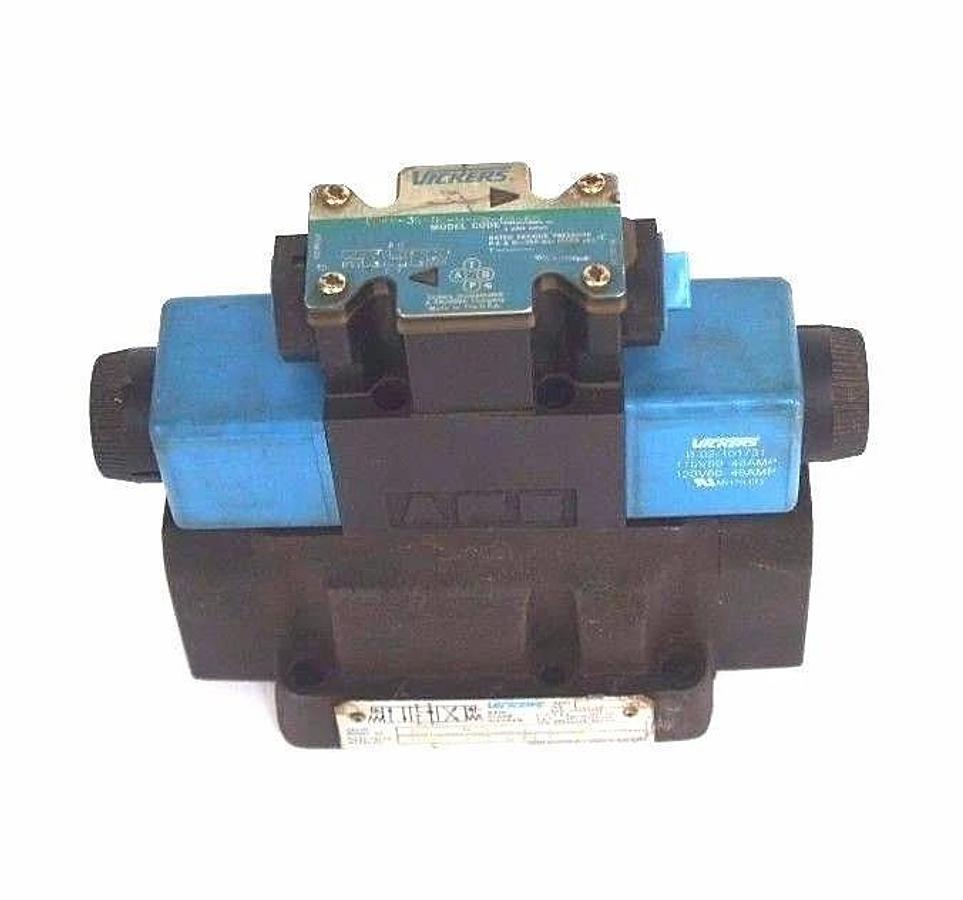 Used VICKERS DG5S4-046C-M-FW-B5-60 VALVE W/ DG4V-3S-6C-M-FW-B5-60 PILOT VALVE
