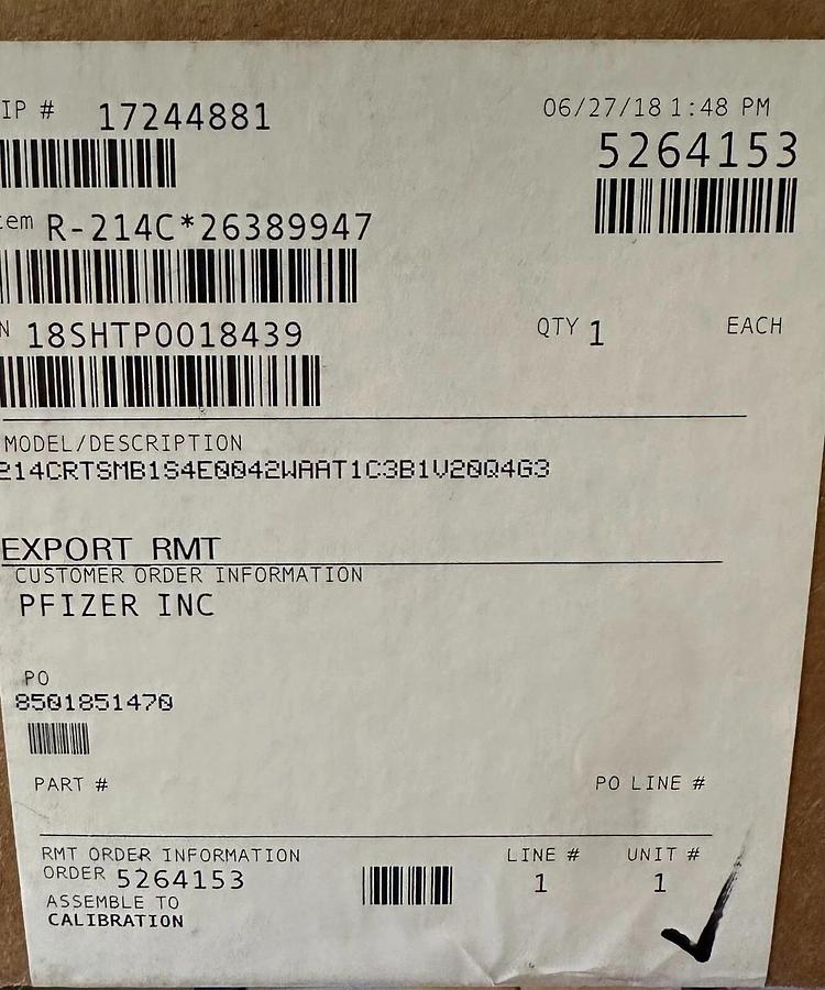NEW ROSEMOUNT 214CRTSMB1S4E0042WAAT1C3B1V20QG3 TEMPERATURE SENSOR 214C PT100
