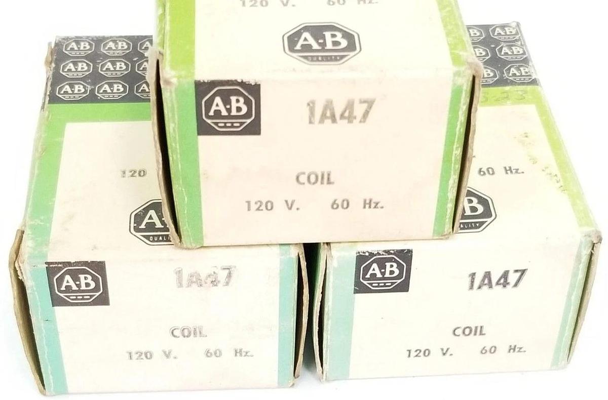 Used LOT OF 3 NIB ALLEN BRADLEY 1A47 COILS 120V 60HZ