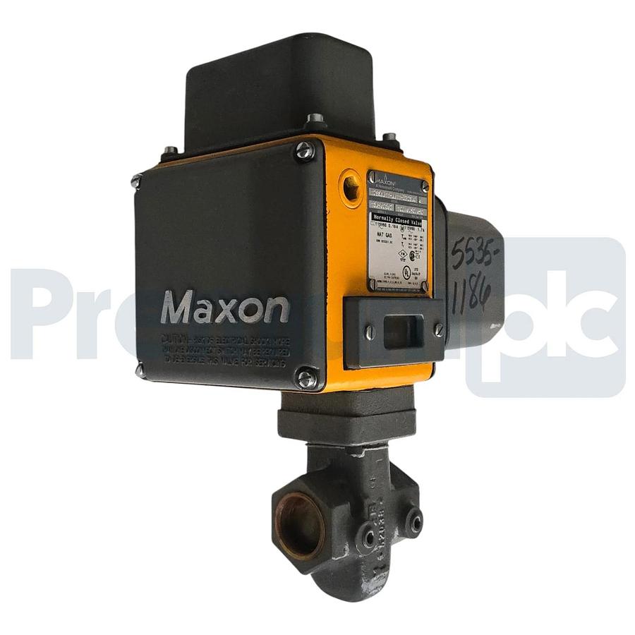Maxon 125SMA11-AA11-BB23A0 1.25" NPT N/C Gas Safety Shut-Off Valve 115V/60Hz NEW