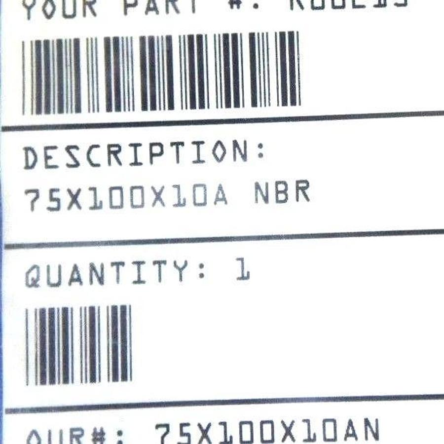 Used LOT OF 4 NEW ISP INTERNATIONAL 75X100X10 OIL SEALS 75X100X10A NBR