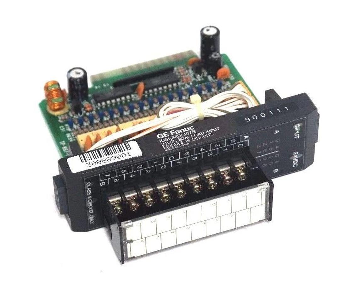 Used NIB GE FANUC IC610MDL107B SERIES ONE PROGRAMMABLE MODULE 24VDC SINK LD IN/16