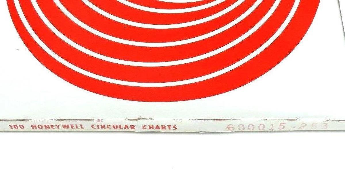 Used LOT OF 100 NIB HONEYWELL 680015-253 CIRCULAR CHARTS 680015253