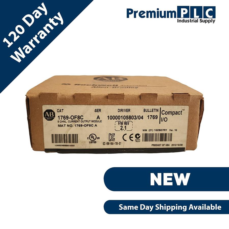 Used ALLEN BRADLEY 1769-OF8C /A CompactLogix I/O 8CH ANALOG OUTPUT MODULE NSMP