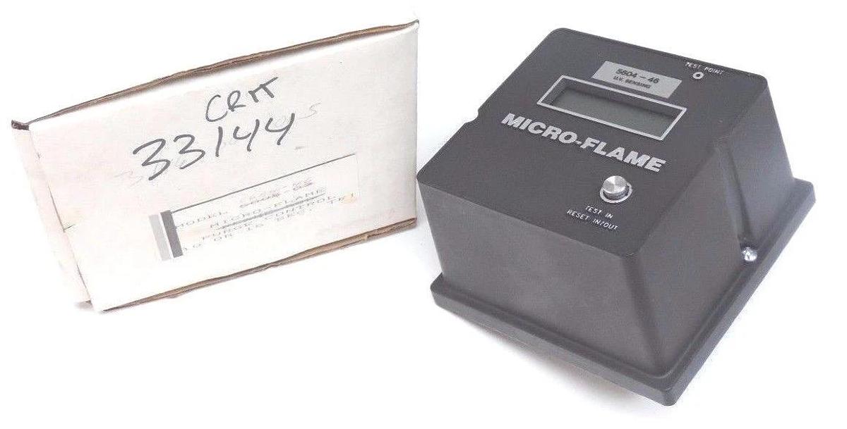 Used ECLIPSE 5604-46 MICRO FLAME UV SENSING MODULATING CONTROL SCANNER 560446