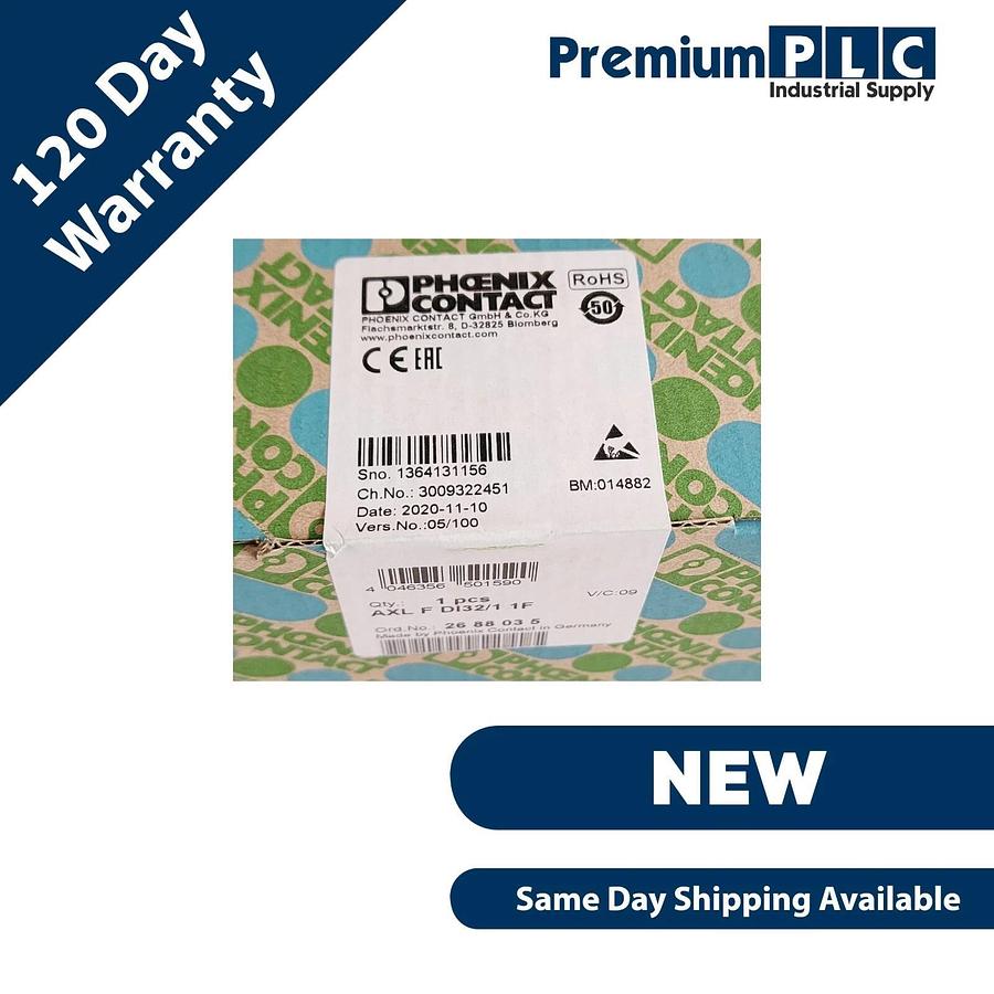 Used NEW F/S PHOENIX CONTACT AXL F DI32/1 1F AXIOLINE F DIGITAL INPUT MODULE 2688035