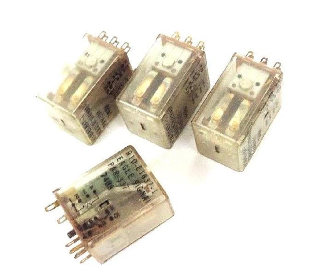 Used LOT OF 4 AMF / POTTER & BRUMFIELD PAR-337 MINI RELAYS R10-E1637-1