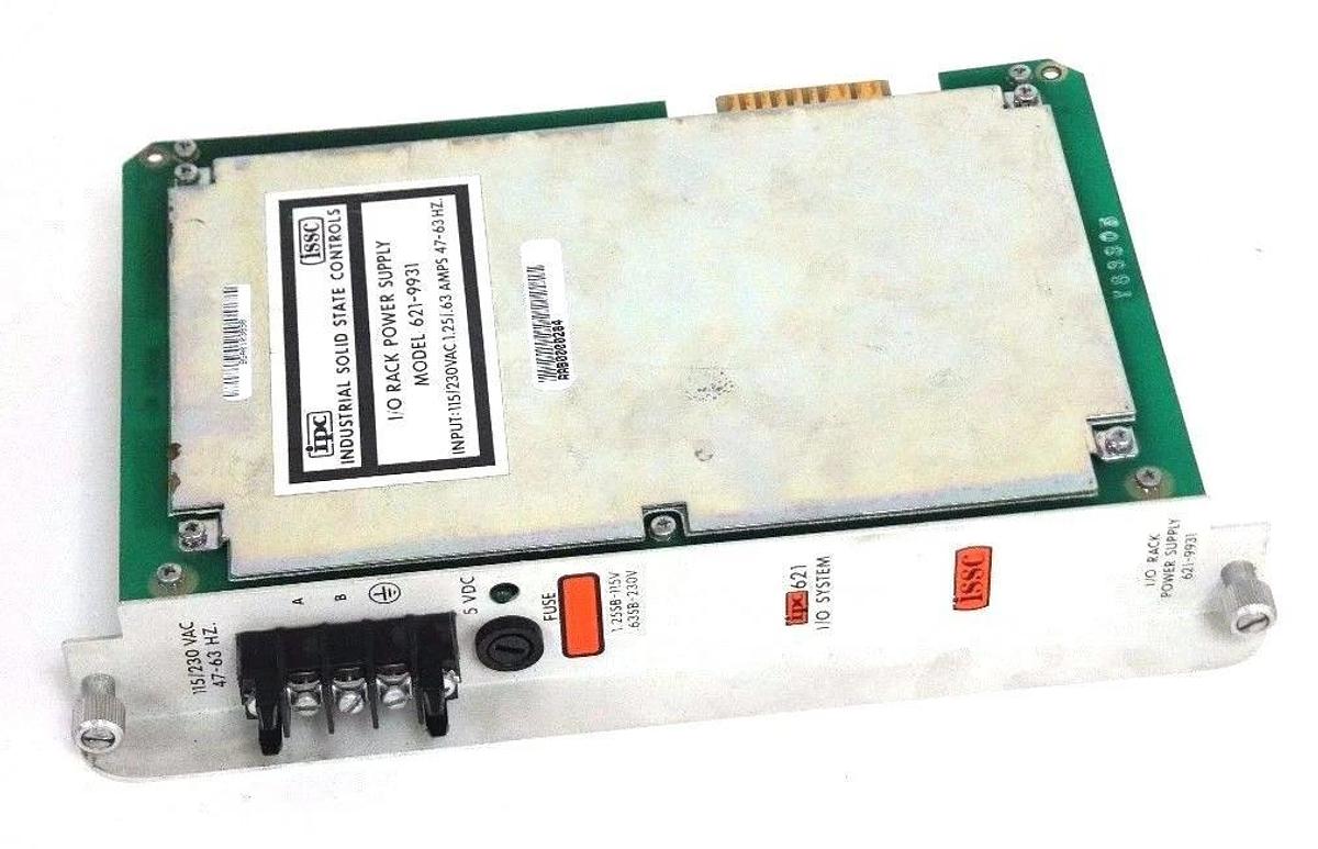 Refurbished REPAIRED IPC ISSC 621-9931 I/O RACK POWER SUPPLY 115/230VAC 1.25/.63 AMP 47-63HZ