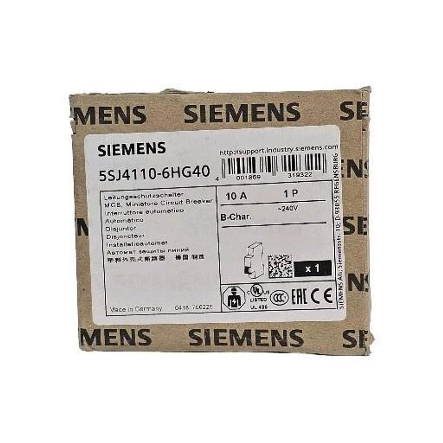 Used NIB SIEMENS 5SJ4110-6HG40 MINIATURE CIRCUIT BREAKER 5SJ41106HG40
