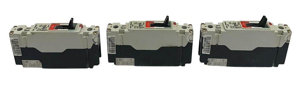 Used 3 CUTLER-HAMMER EGB1020FFB / 67B3776G02 CIRCUIT BREAKERS 20A 1-POLE E125B USNP
