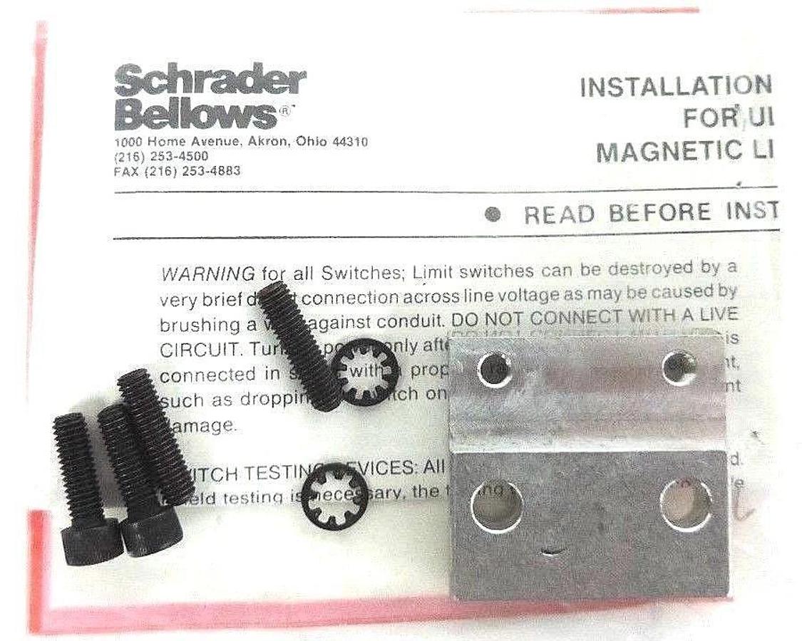 Used NIB SCHRADER BELLOWS 007124010 MAG SW ASSY RH NC, 712-4010