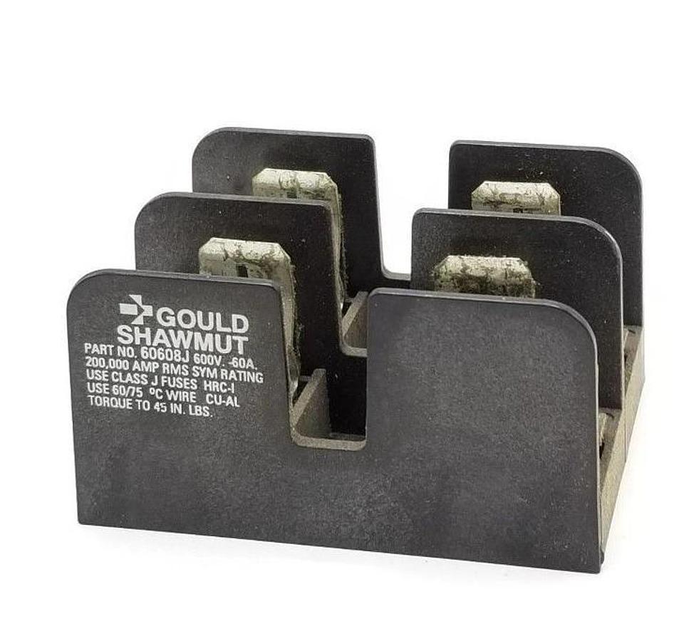 Used GOULD SHAWMUT 60608J FUSE HOLDER, 600V, 60A, 2P