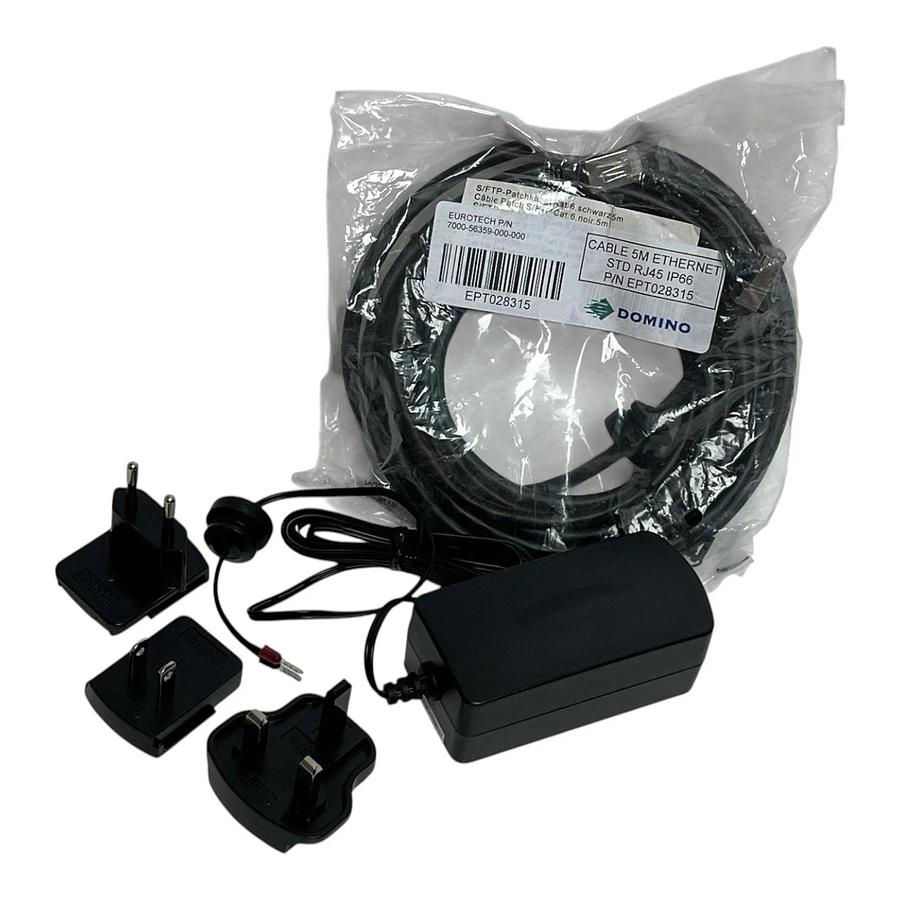 Domino EPT042202 Cloud Interface Power Adapter & EPT02815 5m Ethernet Cable New