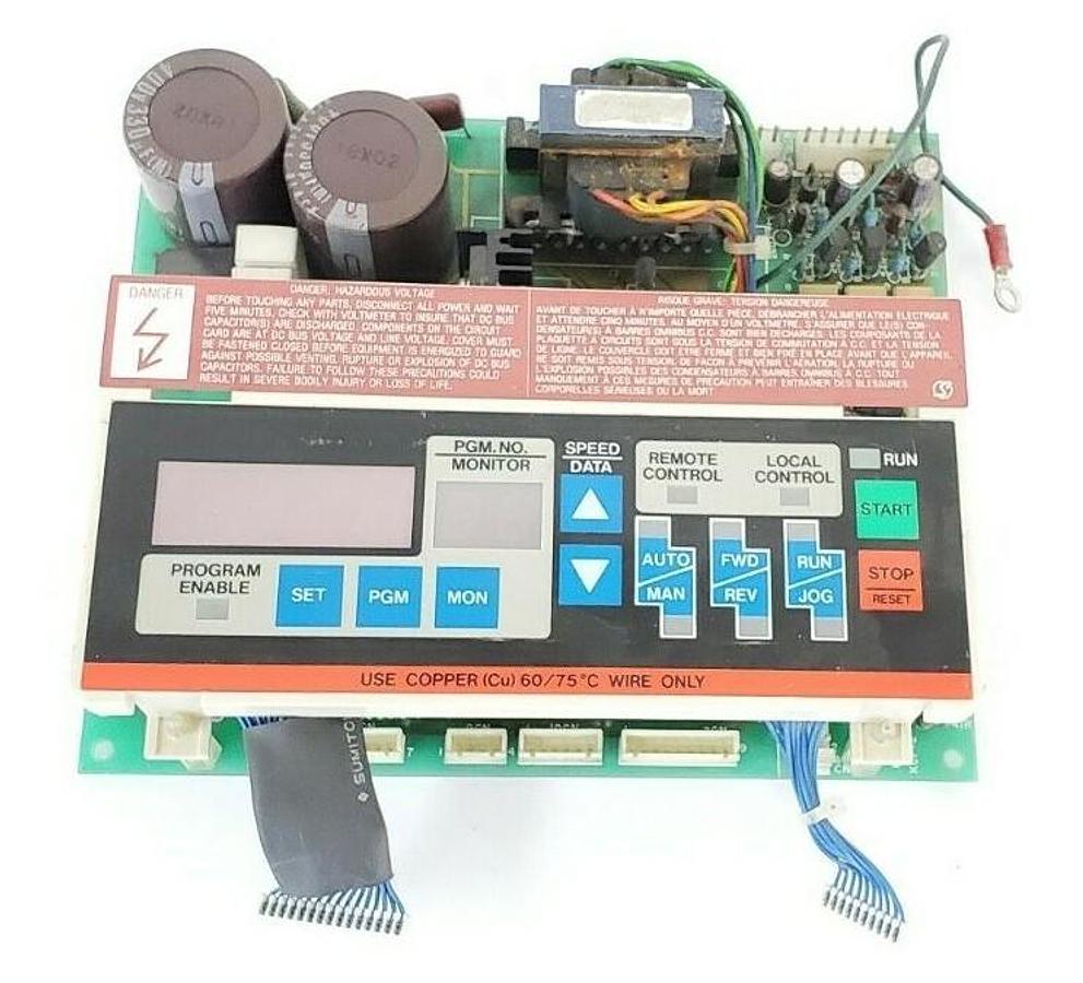 Used BALDOR RELIANCE MD-B3011G PC BOARD W/ KEYPAD PSBD-9