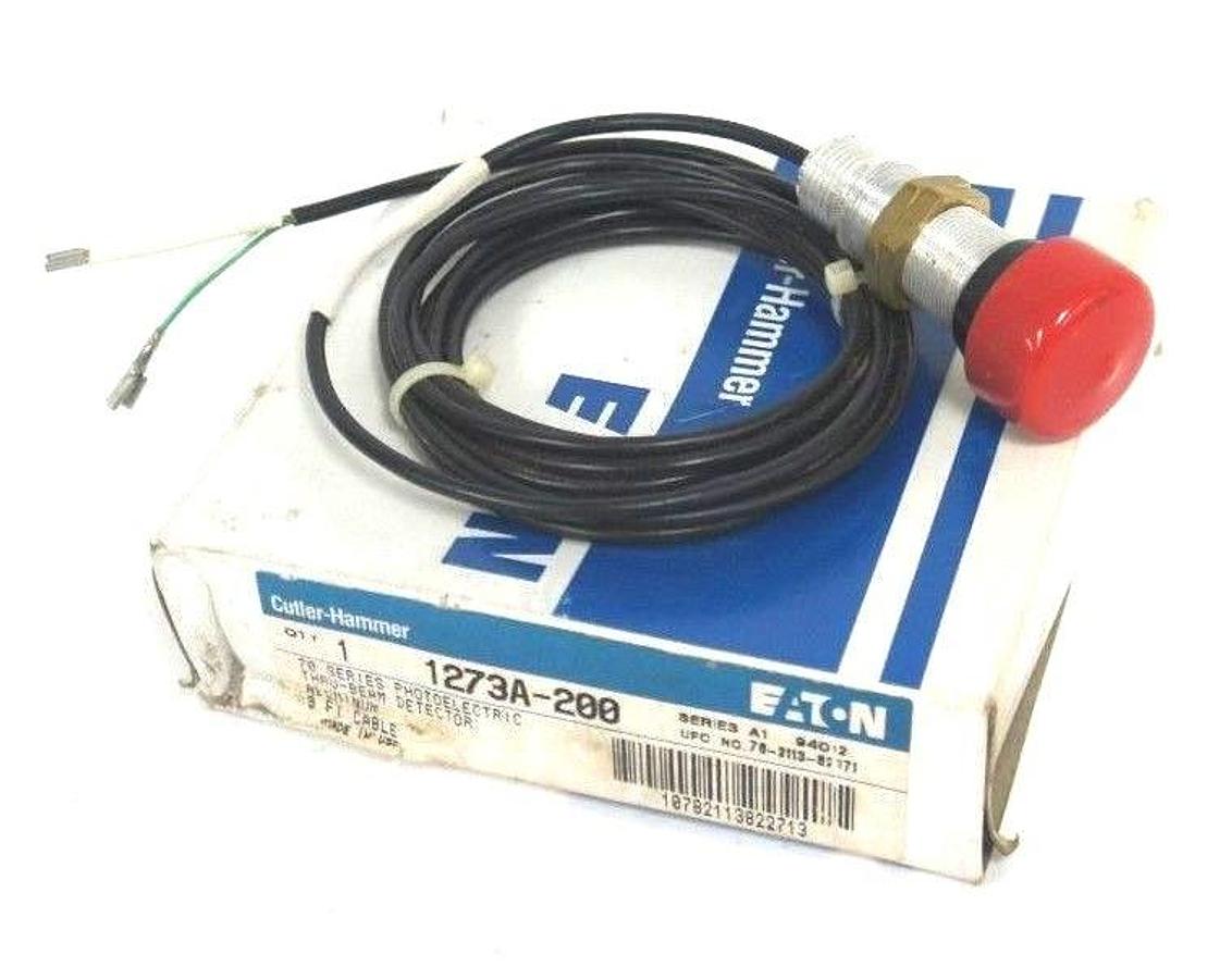 Used NIB CUTLER HAMMER 1273A-200 SER. A1 PHOTOELECTIC THRU-BEAM DETECTOR