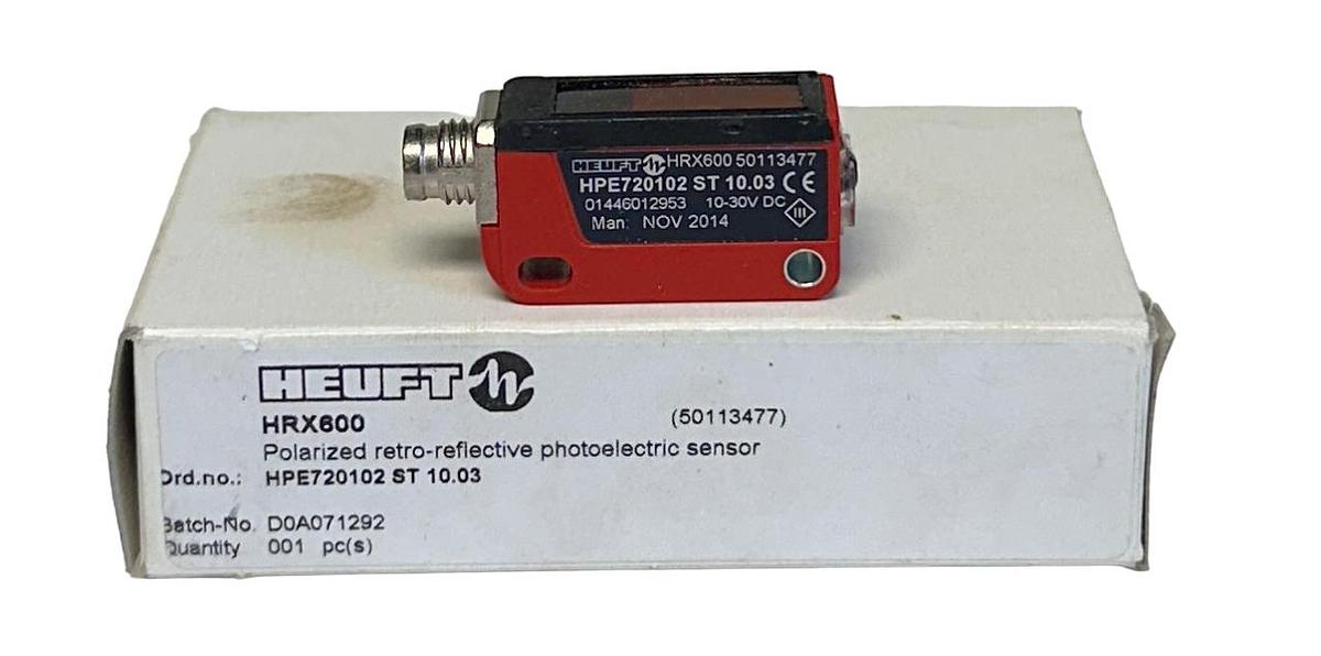 Used HEUFT HRX600 / HPE720102 ST 10.03 / 50113477 RETRO-REFLECTIVE PHOTO SENSOR NSMP