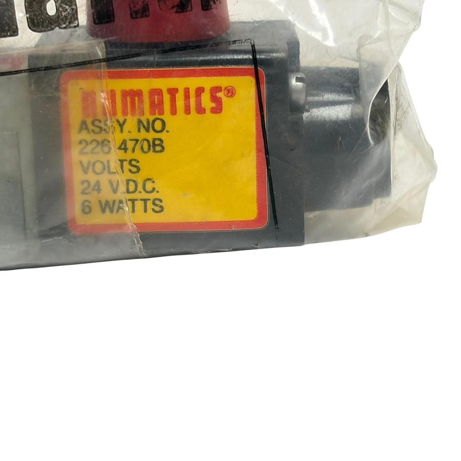 Numatics 031SA400E Solenoid Air Valve 226-470B 24VDC 6W New Factory Sealed