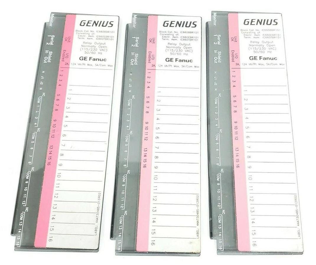 Used LOT OF 3 NEW GE FANUC 44B716274-001R01 DOORS/COVERS 44B716274001R01