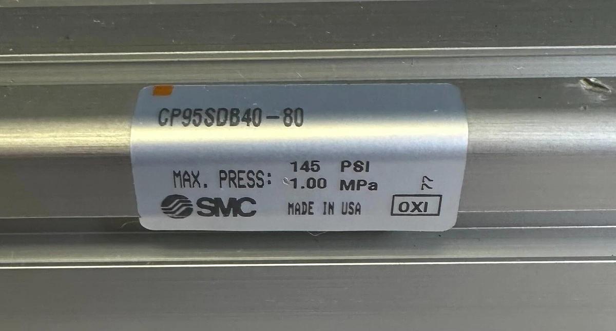 NEW SMC CP95SDB40-80 / CP95SDB4080 PNEUMATIC CYLINDER 40mm BORE 80mm STROKE