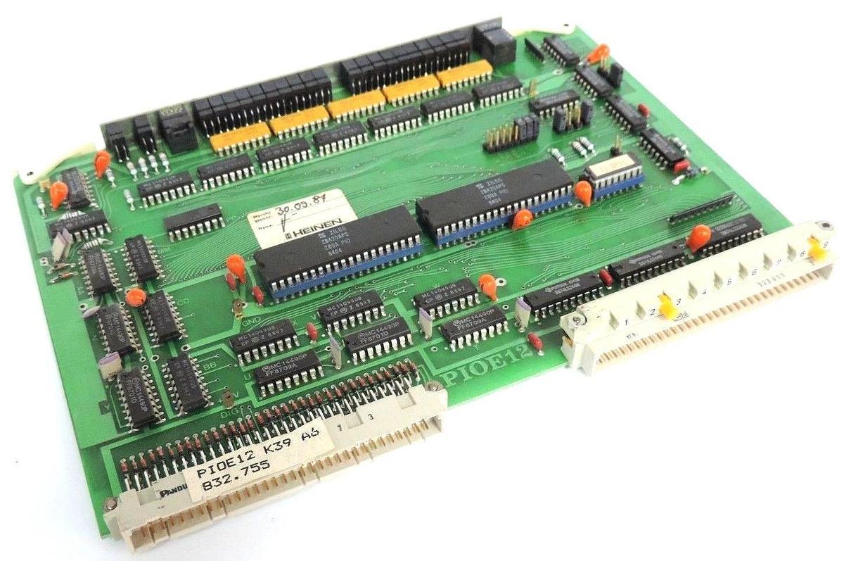 Used HEINEN ELEKTRONIK PIOE12-K39 A6 832.755 PC BOARD PIOE12K39
