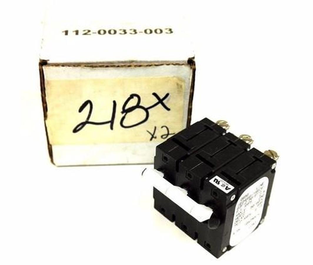 Used NEW AIRPAX IEGH666-1REC4-63F-2.50-91-V BREAKER IEGH666-1REC4 2.5AMP